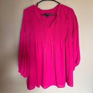 Women's Pink Blouse Size Large